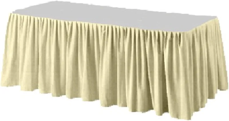 Hlavný obrázok produktu Stolová sukýnka PREMIUM 4 m x 72 cm béžová [1 ks]