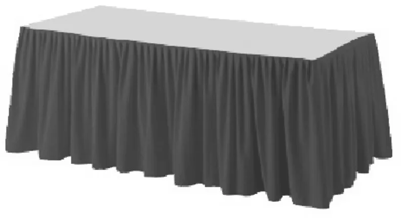 Hlavný obrázok produktu Stolová sukýnka PREMIUM 4 m x 72 cm tmavě zelená [1 ks]