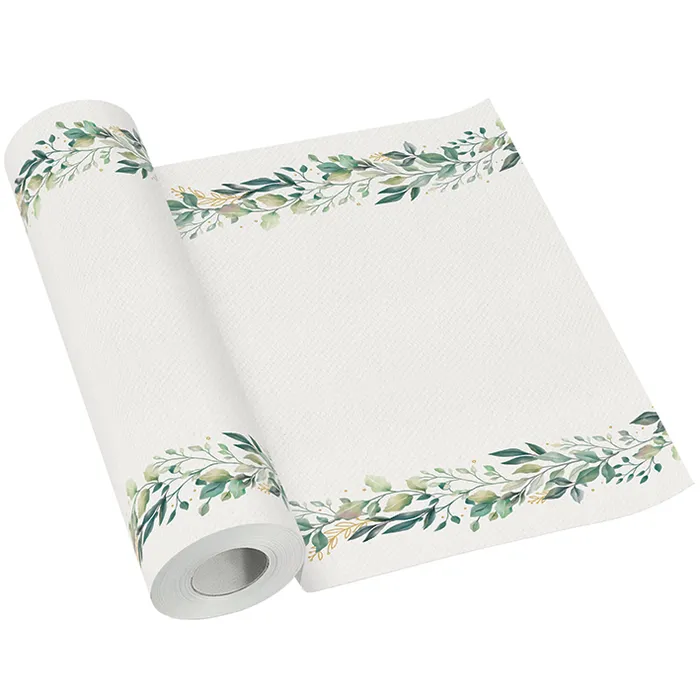 Hlavný obrázok produktu Středový pás PAW AIRLAID 40 cm x 24 m Elegant Leaves