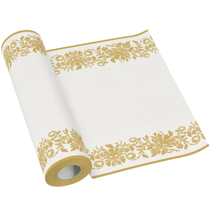 Hlavný obrázok produktu Středový pás PAW AIRLAID 40 cm x 24 m Golden ornament