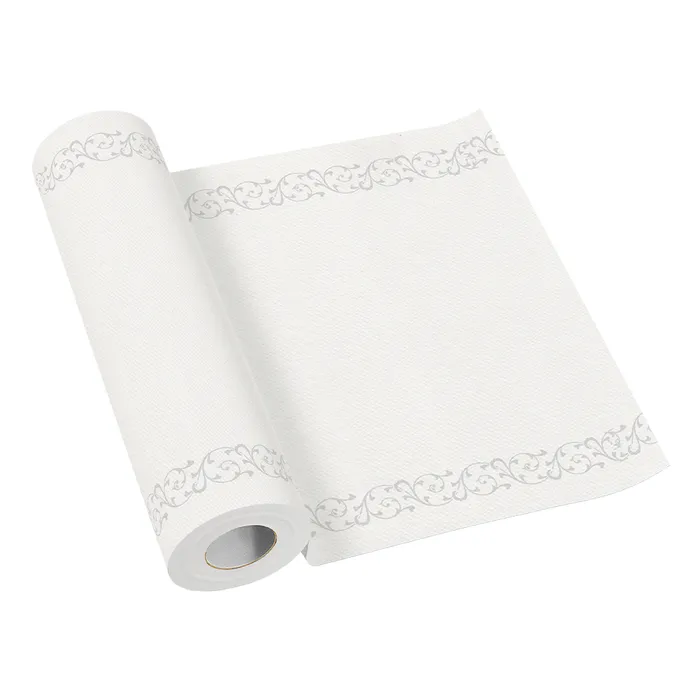 Hlavný obrázok produktu Středový pás PAW AIRLAID 40cm x 24m Elegant Frame Silver