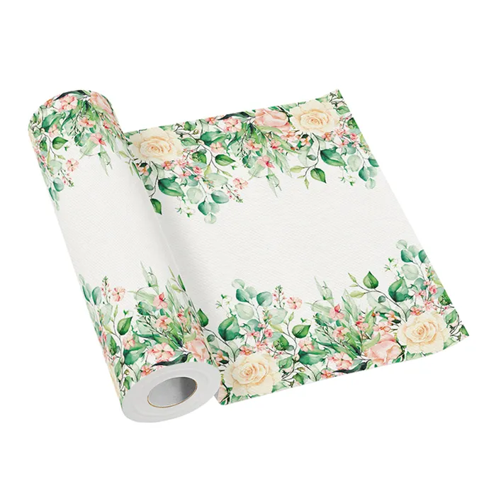 Hlavný obrázok produktu Středový pás PAW AIRLAID 40cm x 24m Flower Moments