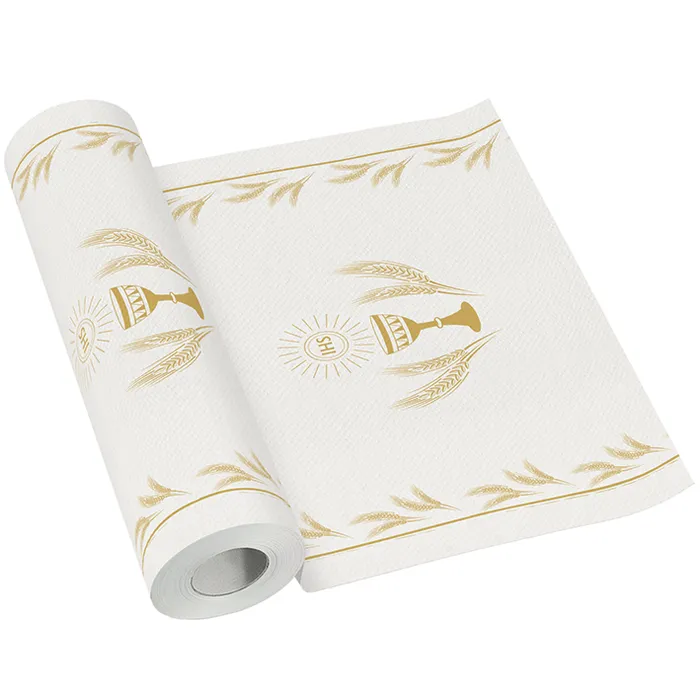 Hlavný obrázok produktu Středový pás PAW AIRLAID 40cm x 24m My First Communion gold