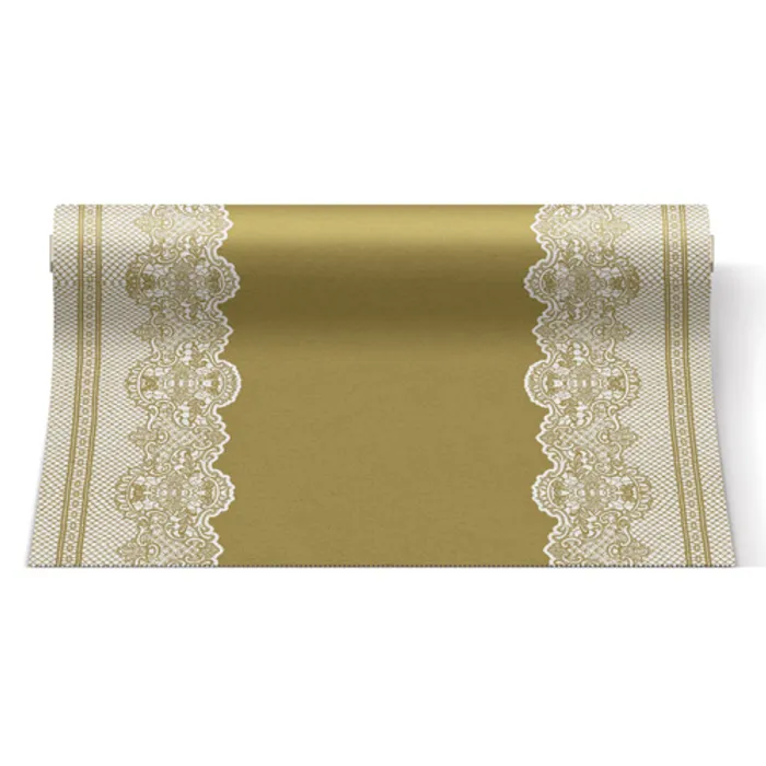 Hlavný obrázok produktu Středový pás PAW AIRLAID 40cm x 24m Royal Lace Gold