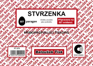 Stvrzenka A6 samopropis, 50 listů PT070