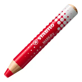 Suchý popisovač na tabuľu a flipchart STABILO MARKdry - červená