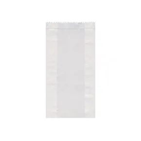 Papierové vrecko (FSC Mix) s bočným skladom biele 12+5 x 24 cm `1kg` [100 ks]