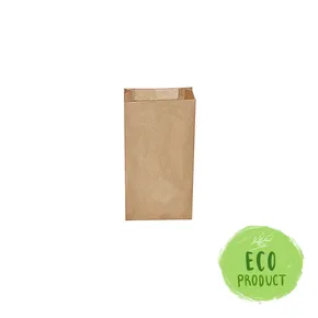 Papierové vrecko s bočným skladom hnedé 10+5 x 22 cm `0,5kg` [500 ks]
