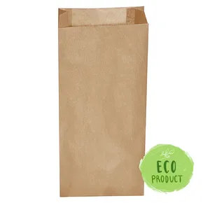 Papierové vrecko s bočným skladom hnedé 20+7 x 43 cm `5kg` [500 ks]