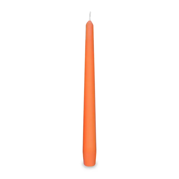 Hlavný obrázok produktu Svíčka kónická 245 mm oranžová [10 ks]