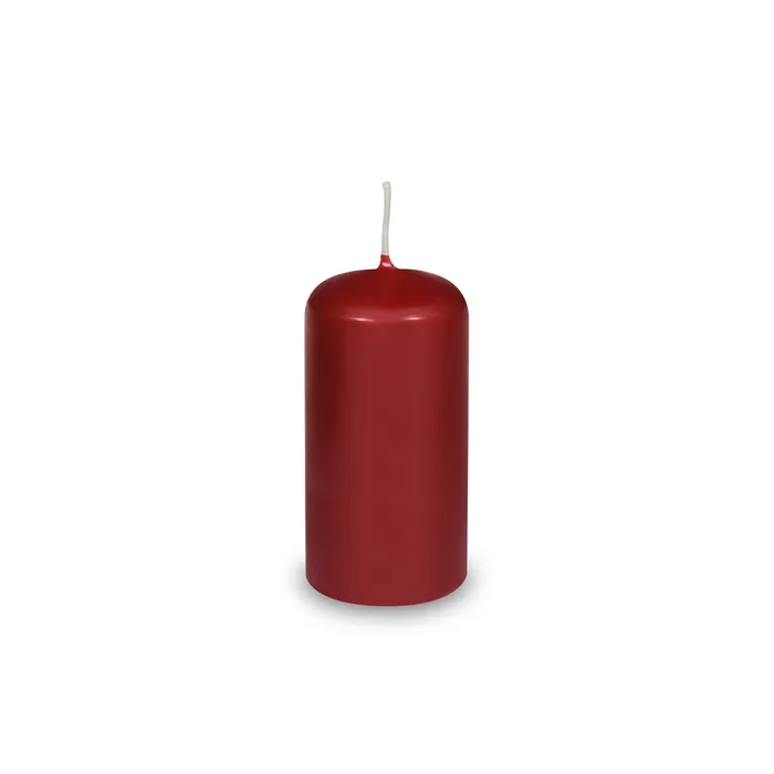 Hlavný obrázok produktu Svíčka válcová průměr 40 x 80 mm bordová [4 ks]
