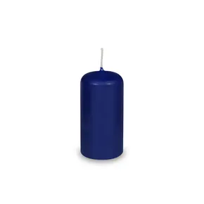 Sviečka valcová tmavomodrá priemer 40 x 80 mm [4 ks]