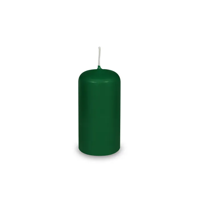 Hlavný obrázok produktu Svíčka válcová průměr 40 x 80 mm tmavě zelená [4 ks]