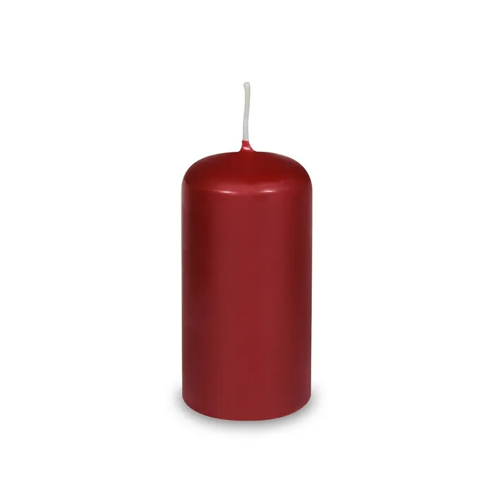 Hlavný obrázok produktu Svíčka válcová průměr 50 x 100 mm bordová [4 ks]