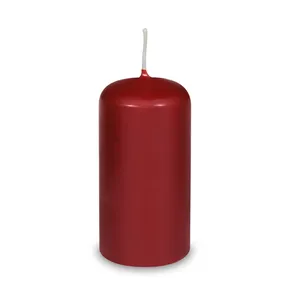 Sviečka valcová bordová priemer 60 x 120 mm [1 ks]