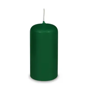 Sviečka valcová tmavozelená priemer 60 x 120 mm [1 ks]