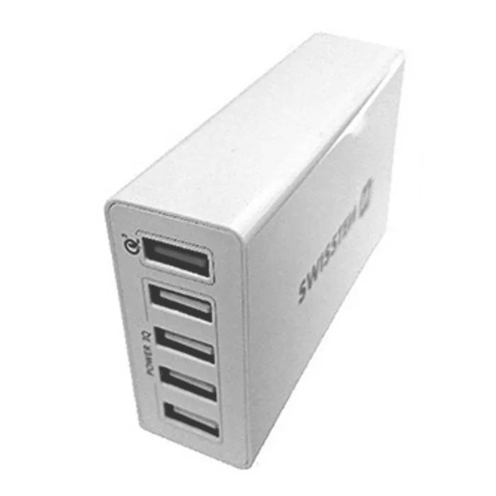 Hlavný obrázok produktu SWISSTEN, Síťový adaptér, 100-240V, 12V, 3000mA, rychlonabíjení, bílý