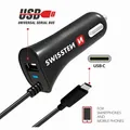 Adaptér do auta SWISSTEN 12W, 1 port, USB-A, kábel USB-C