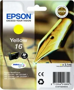 T16244010 Inkoustová náplň pre tlačiareň Workforce WF2540WF, EPSON, žltá, 3,1 ml