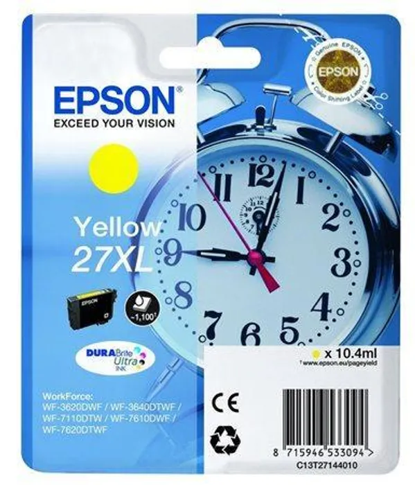 Hlavný obrázok produktu T27144010 Toner pro Workforce 3620DWF,7110DTW série tiskáren, EPSON yellow, 10,4 ml