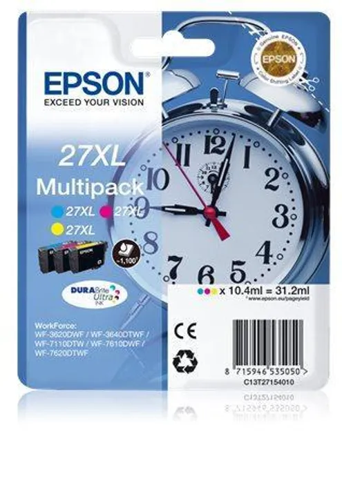 Hlavný obrázok produktu T27154010 Toner multipack pro 3620DWF,7110DTW printer, EPSON c+m+y, 31,2 ml