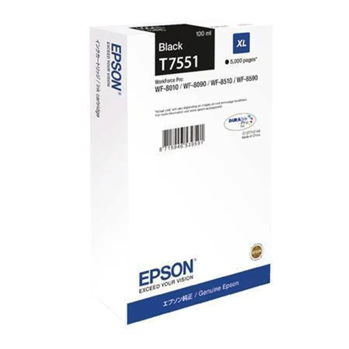 Hlavný obrázok produktu T755140 Inkjet cart. pro WF8590, 8510, 8090 tiskárny, EPSON černá, 100ml
