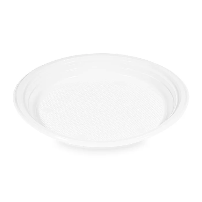 Hlavný obrázok produktu Talíř bílý (PP) průměr 22 cm [100 ks]