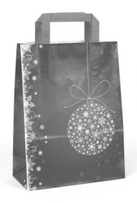 Hlavný obrázok produktu Taška dárková vánoční 22x10x29 cm baňka