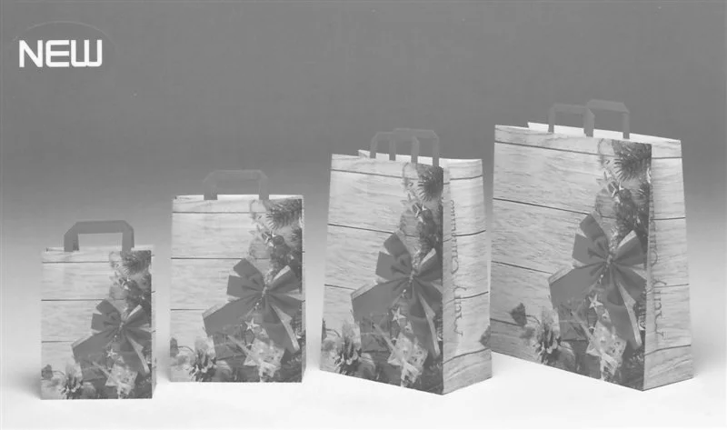 Hlavný obrázok produktu Taška dárková vánoční 22x10x29 cm červená mašle