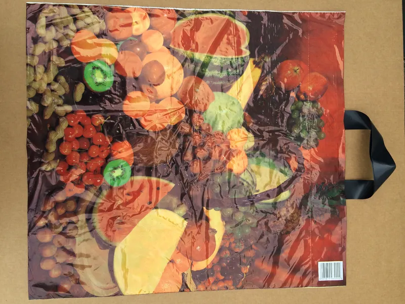 Hlavný obrázok produktu Taška igelitová LDPE foto ucho 46x50+5 cm - ovoce