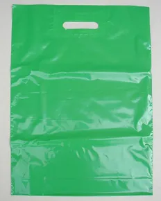 Taška polyetylénová s prehmatom zelená [1 ks]