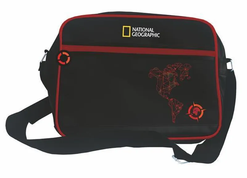 Hlavný obrázok produktu Taška přes rameno "National Geographic" s pouzdrem na notebook, UNIPAP, červená