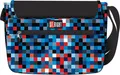 Taška cez rameno "Pixels", modrá, STRIGHT