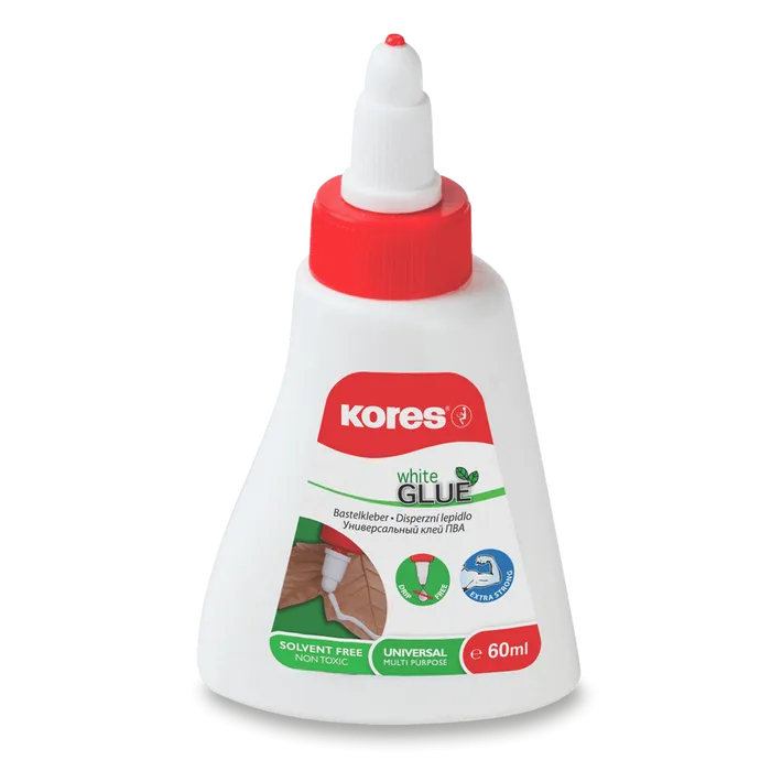 Hlavný obrázok produktu Tekuté disperzní lepidlo Kores White glue 60 ml