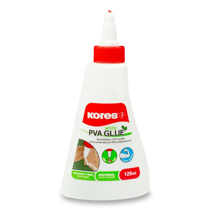 Hlavný obrázok produktu Tekuté lepidlo Kores White glue 125 ml