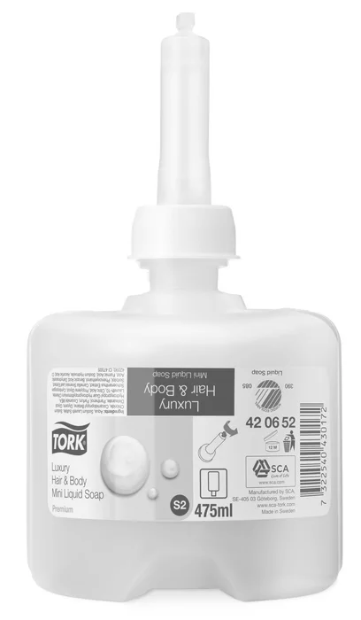 Hlavný obrázok produktu Tekuté mýdlo na tělo a vlasy TORK MEVON PREMIUM luxury 475ml S2 [1 ks]