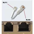 Ďalší obrázok produktu Telefónny kábel, RJ11 M-3m, plochý, čierny, pre ADSL modem, economy