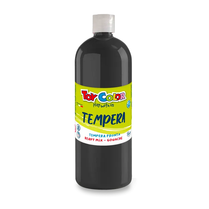 Hlavný obrázok produktu Temperová barva PASUTO Toy Color černá 1000 ml
