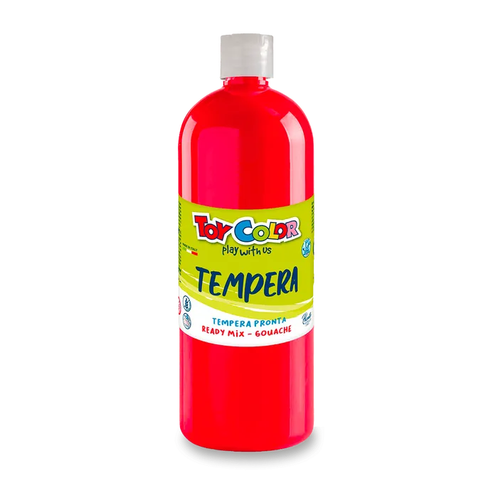 Hlavný obrázok produktu Temperová barva PASUTO Toy Color červená 1000 ml