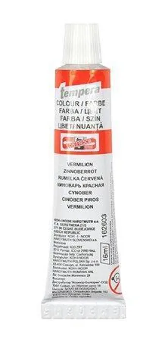 Hlavný obrázok produktu Temperové barvy 16ml - 162603 rumělka červená
