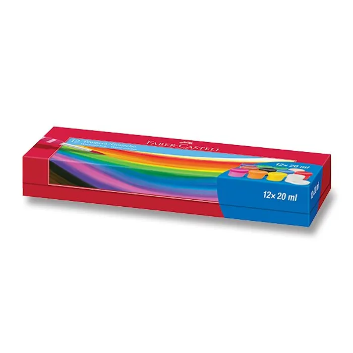 Hlavný obrázok produktu Temperové barvy Faber-Castell Tempera 12 barev