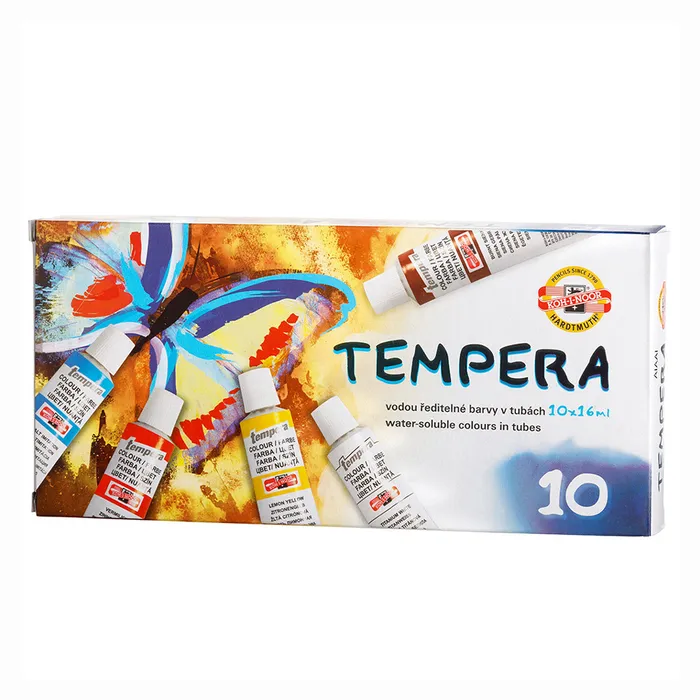 Hlavný obrázok produktu Temperové barvy sada (162548) 10 ks 16 ml