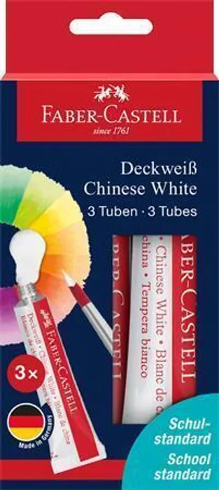 Hlavný obrázok produktu Tempery Faber-Castell Connector Chinese White - bílá, 3 ks