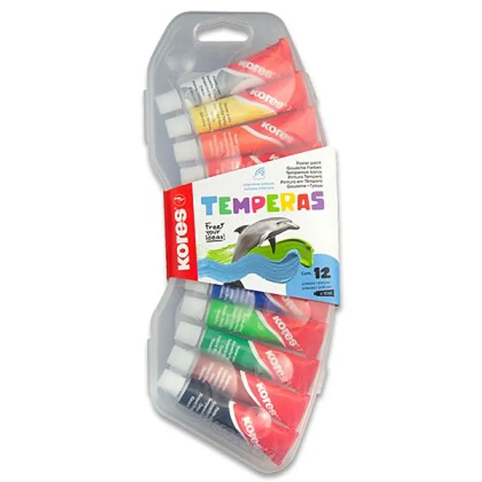Hlavný obrázok produktu Tempery v tubě Kores Temperas 12 barev, tuba 12 ml