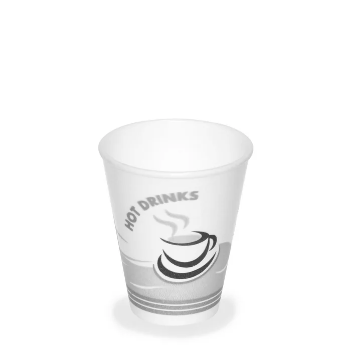 Hlavný obrázok produktu Termo-kelímek s potiskem "HOT DRINKS" 200 ml [50 ks] - polystyrenový