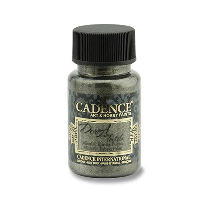 Hlavný obrázok produktu Textilní barva Cadence Dora Textile, met. antracitová, 50 ml