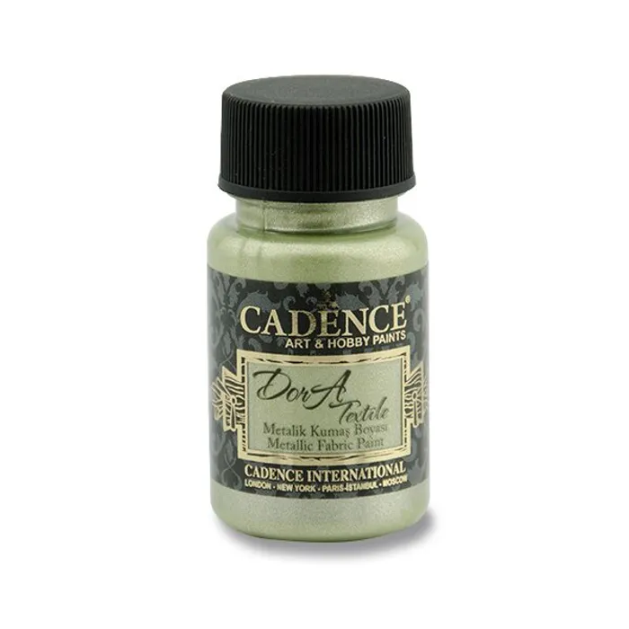 Hlavný obrázok produktu Textilní barva Cadence Dora Textile, met. mentolová, 50 ml