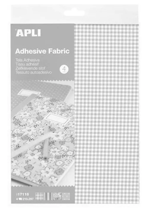 Hlavný obrázok produktu Textilní listy "Adhesive fabric", mix vzorů, 4ks, samolepící, 210x297 mm, APLI