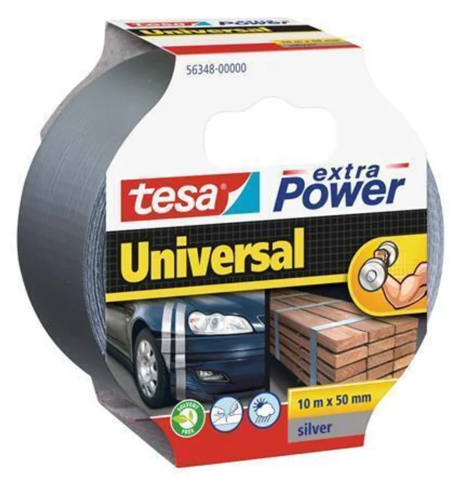 Hlavný obrázok produktu Textilní páska "extra Power 56348", stříbrná, 50 mm x 10 m, univerzální, TESA