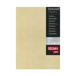 Textúrovaný papier, havana, A4, 200g, APLI [10 listov]